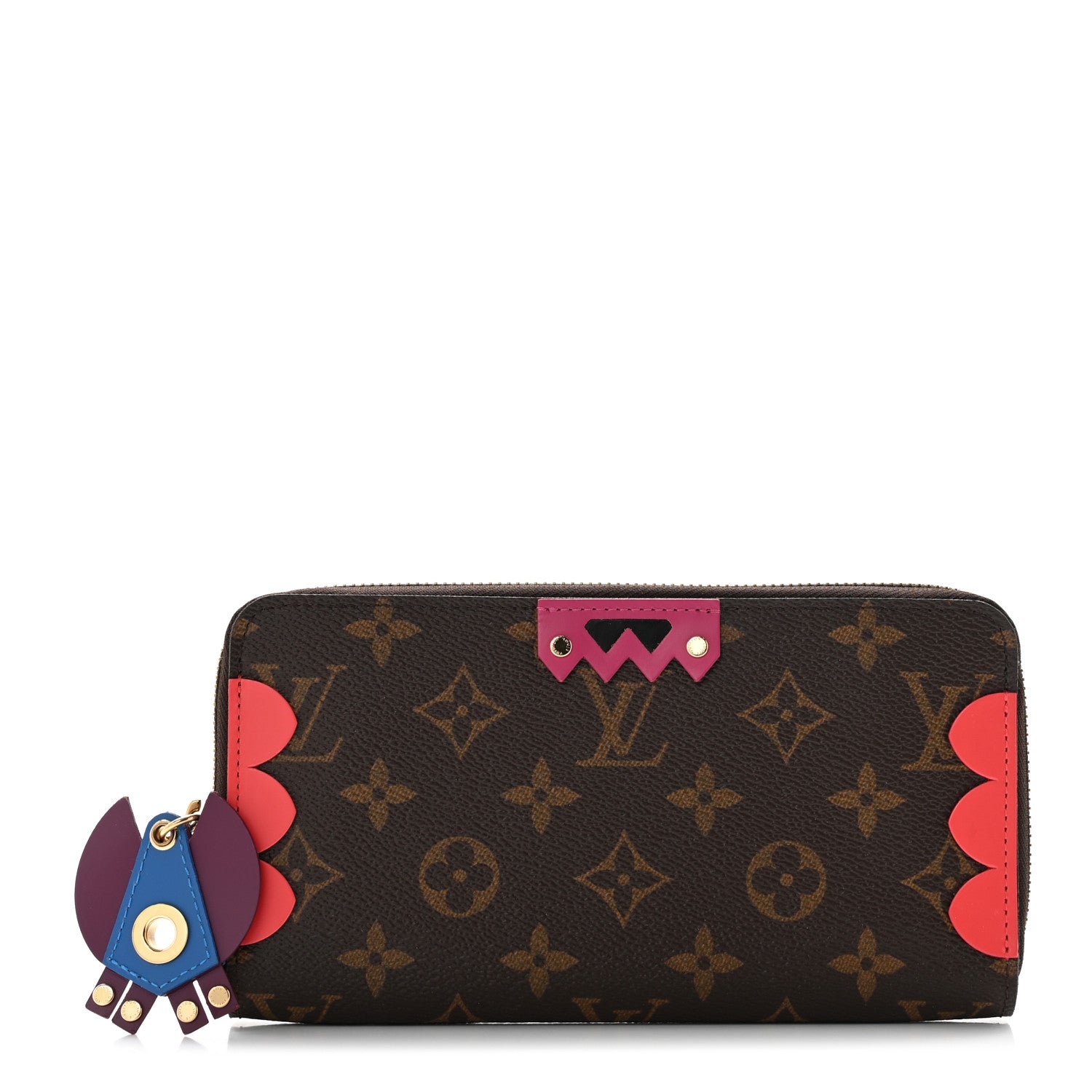 Louis Vuitton Monogram Totem Zippy Wallet Flamingo 1 of 6