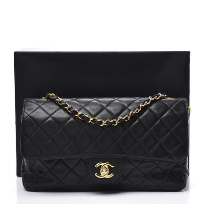 Chanel Lambskin Quilted Medium Single Flap Black 10 of 10