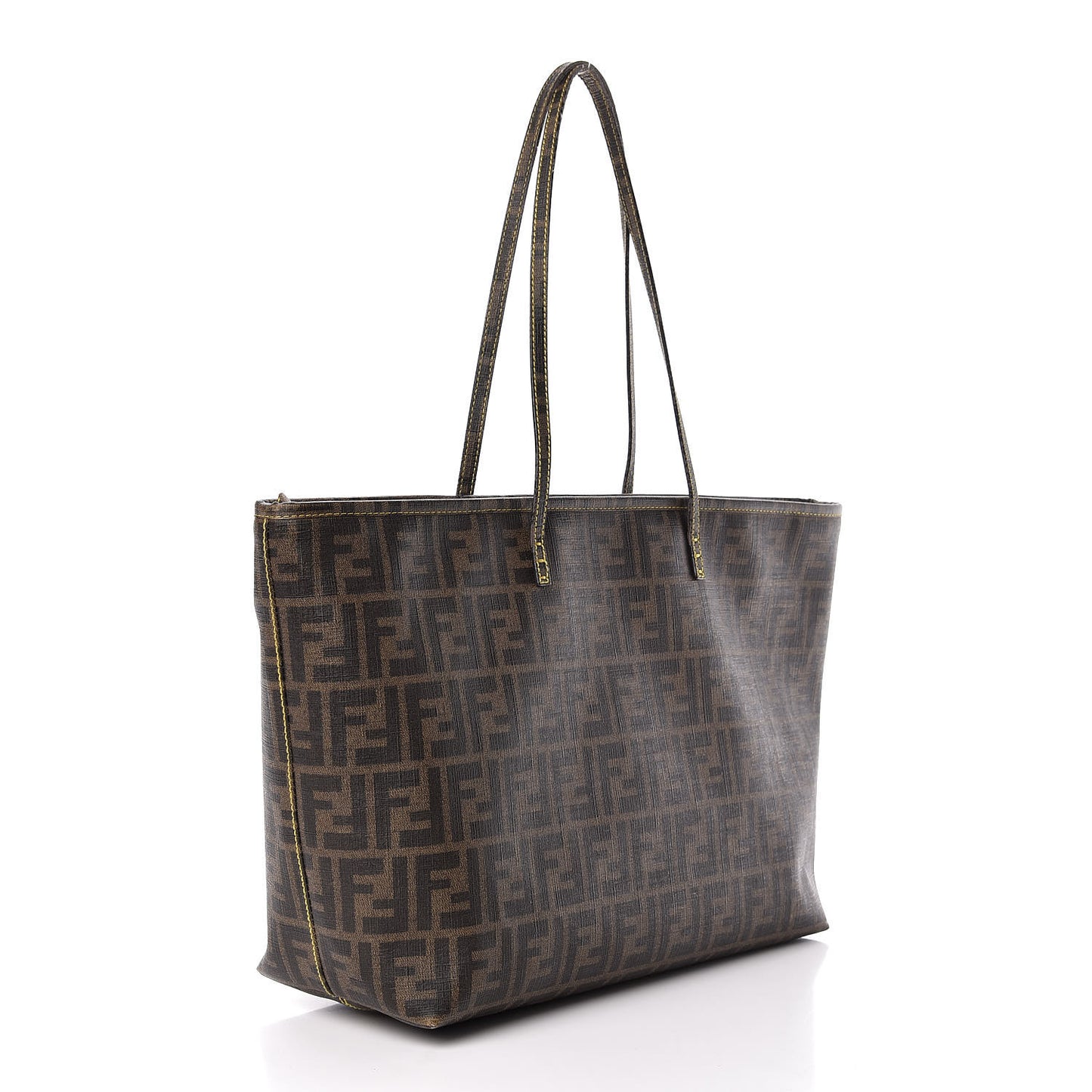 Zucca Spalmati Medium Roll Tote Tobacco Giallo