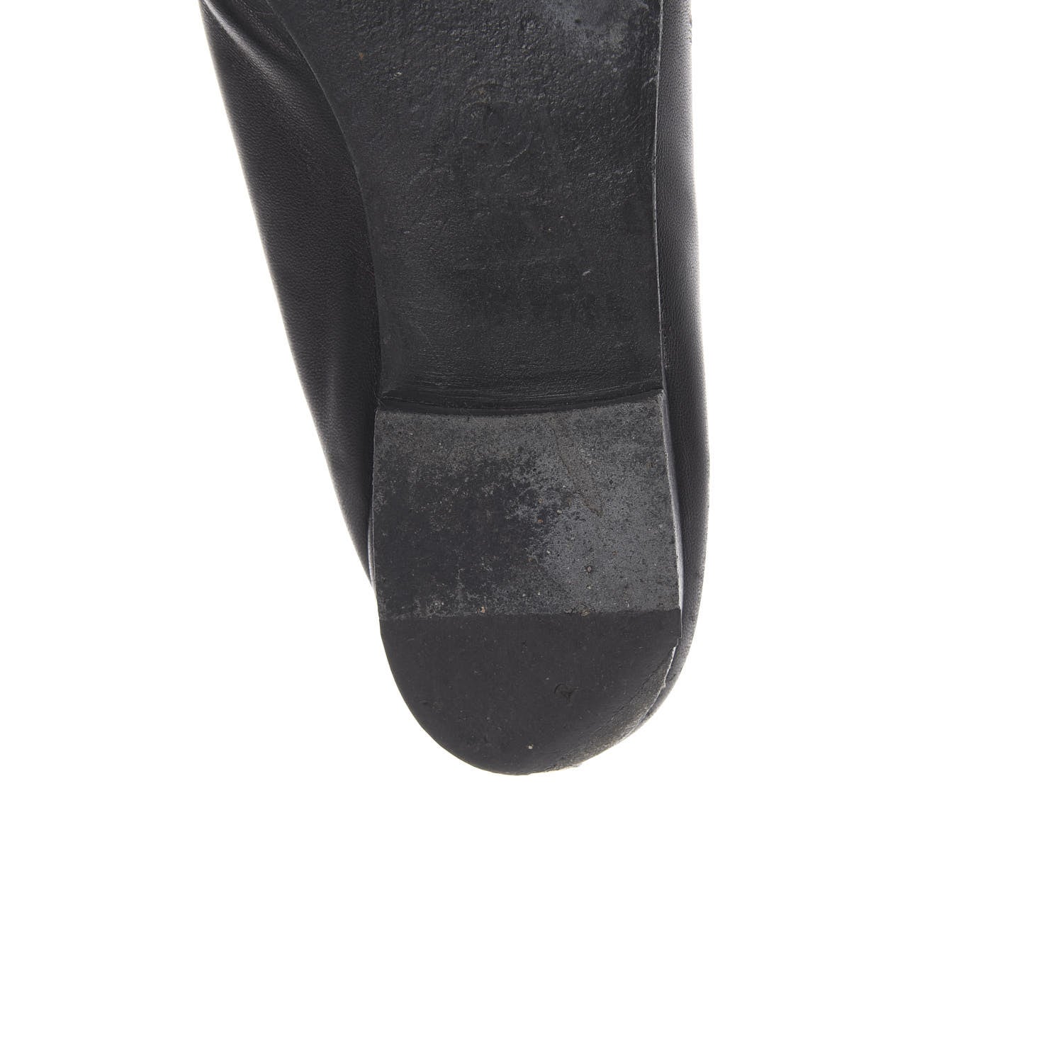 Chanel Lambskin Patent Cap Toe Ballerina Flats 37.5 Black 13 of 20