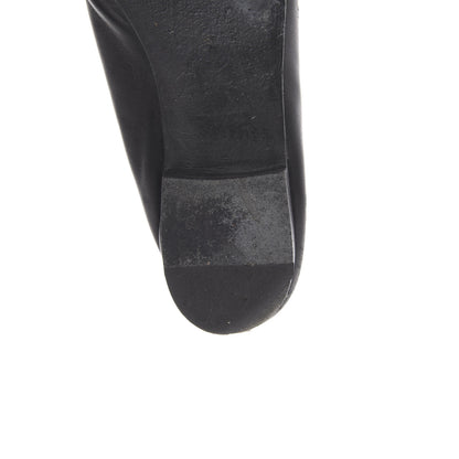 Chanel Lambskin Patent Cap Toe Ballerina Flats 37.5 Black 13 of 20