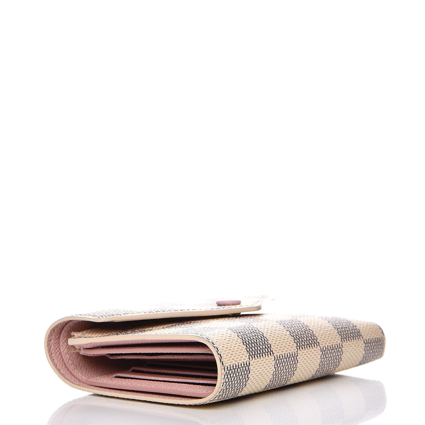 Damier Azur Victorine Wallet Rose Ballerine