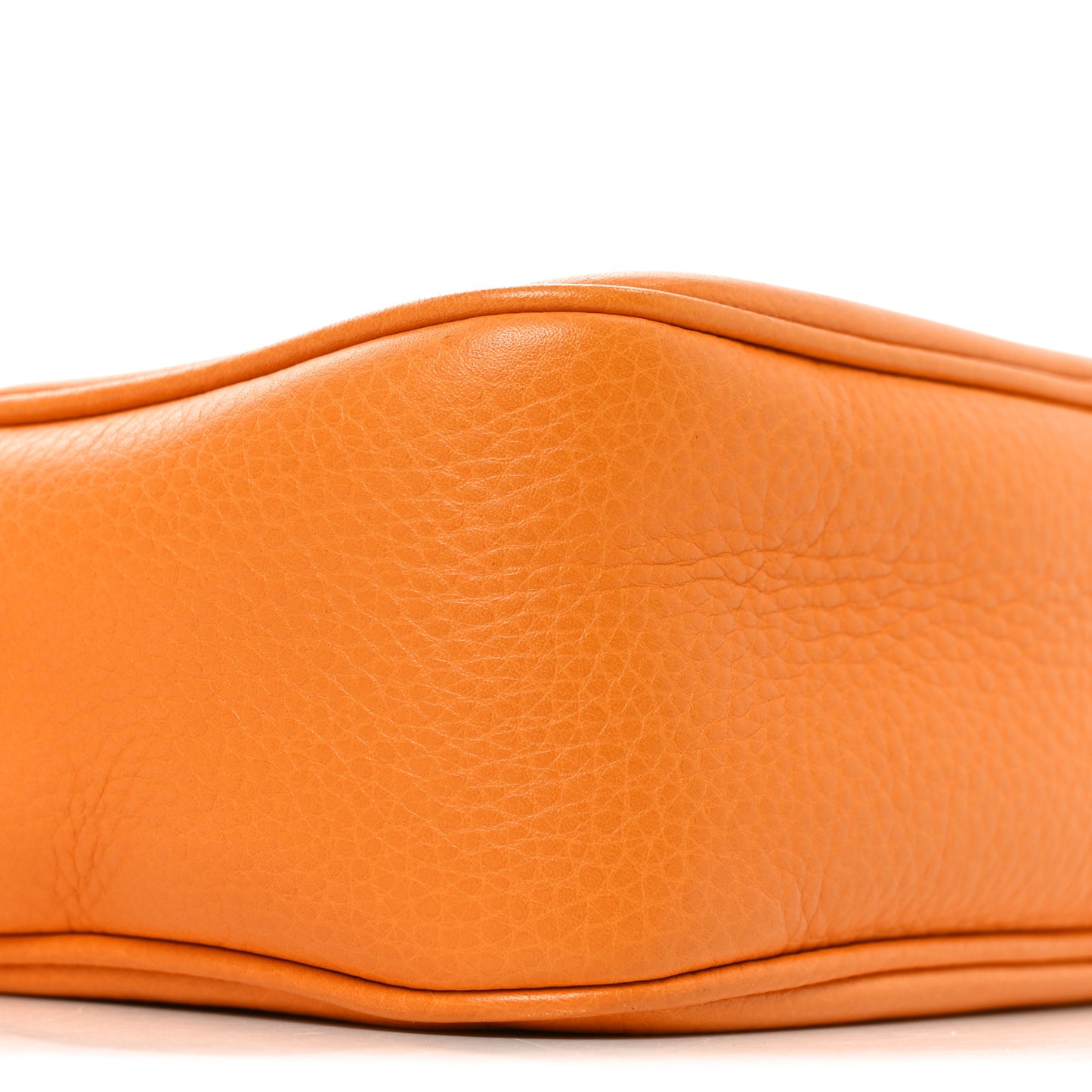 Pebbled Calfskin Small Soho Disco Bag Curcuma