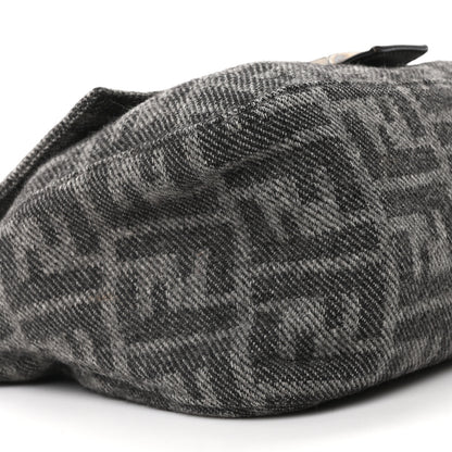 Fendi Wool Zucca Mama Baguette Grey 15 of 17