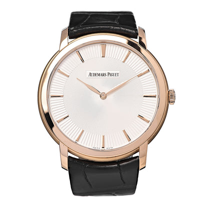 Audemars Piguet 18K Rose Gold Alligator 41mm Jules Audemars Automatic Watch 15180OR.OO.A102CR.01 1 of 9