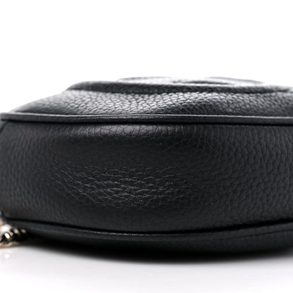 Gucci Pebbled Calfskin Mini Soho Chain Bag Black 8 of 9
