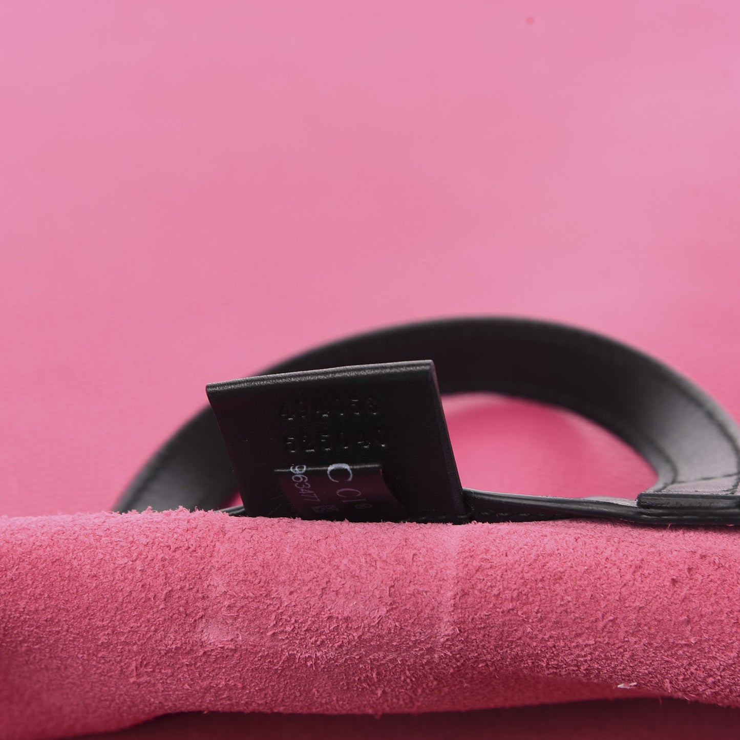 Grained Calfskin Logo Drawstring Backpack Box Pink Green Black