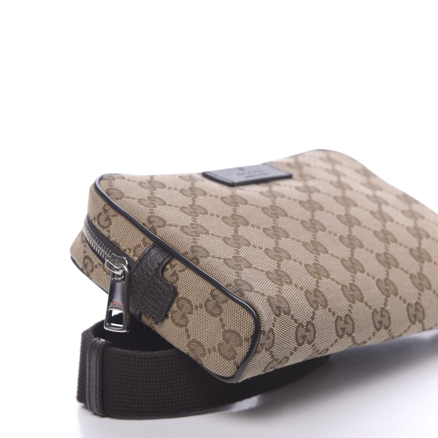 Gucci Monogram Belt Bag Dark Brown 9 of 10