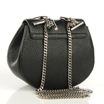 Chloe Grained Lambskin Nano Drew Shoulder Bag Black 3 of 8