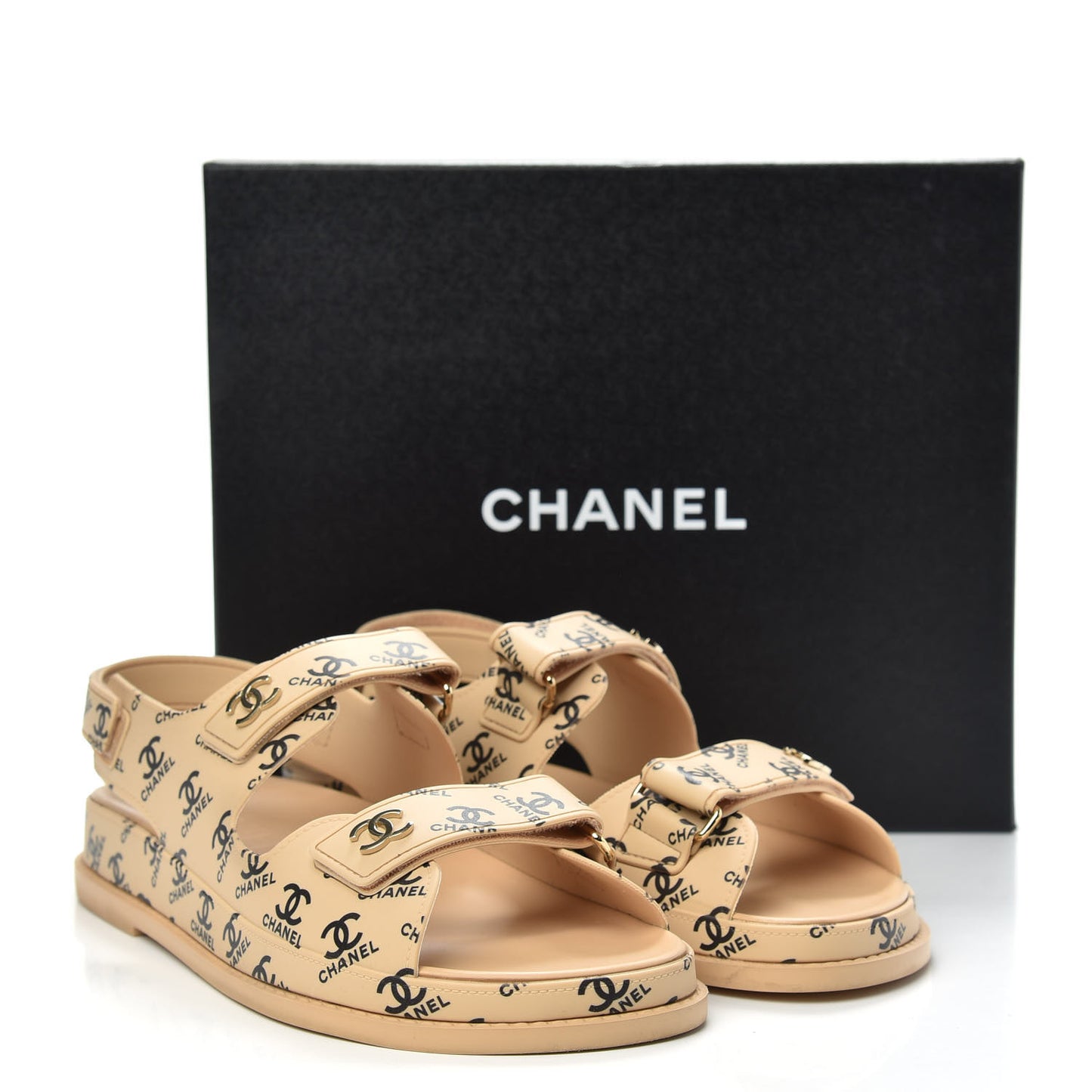 Rubber CC Dad Sandals 42 Beige
