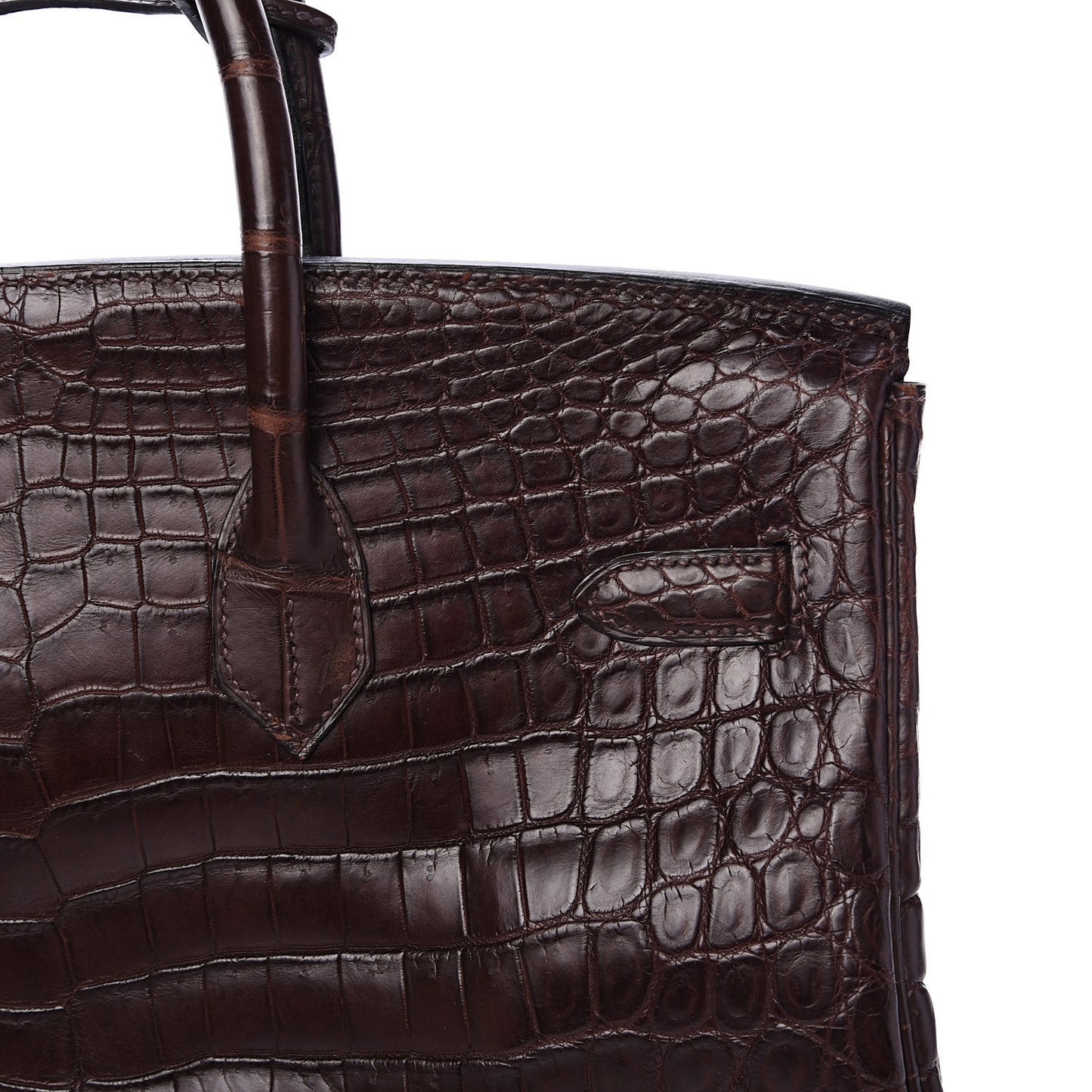 Matte Crocodile Birkin 35 Chocolate