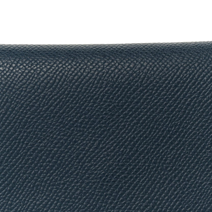 Hermes Epsom Verso Calvi Duo Card Case Bleu De Prusse Vert Fizz 8 of 9