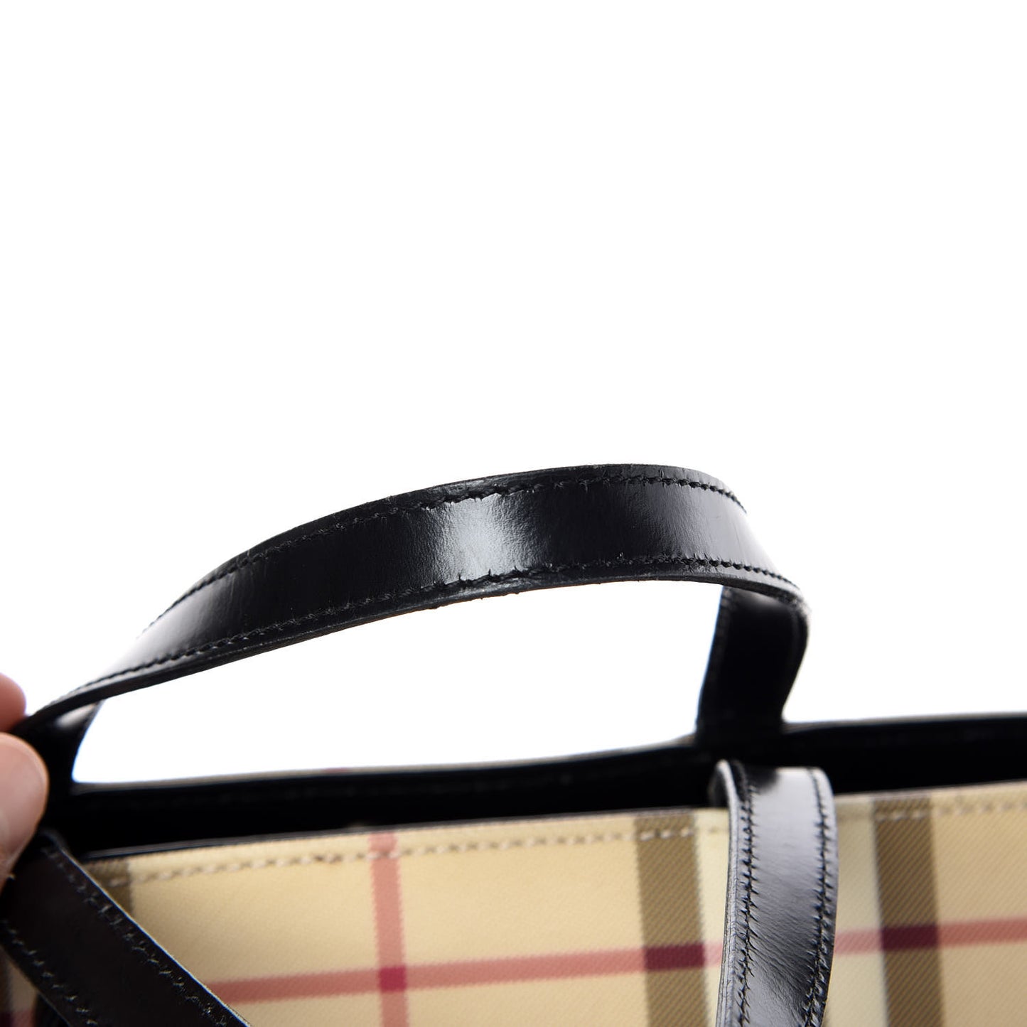 House Check Medium Tote Black