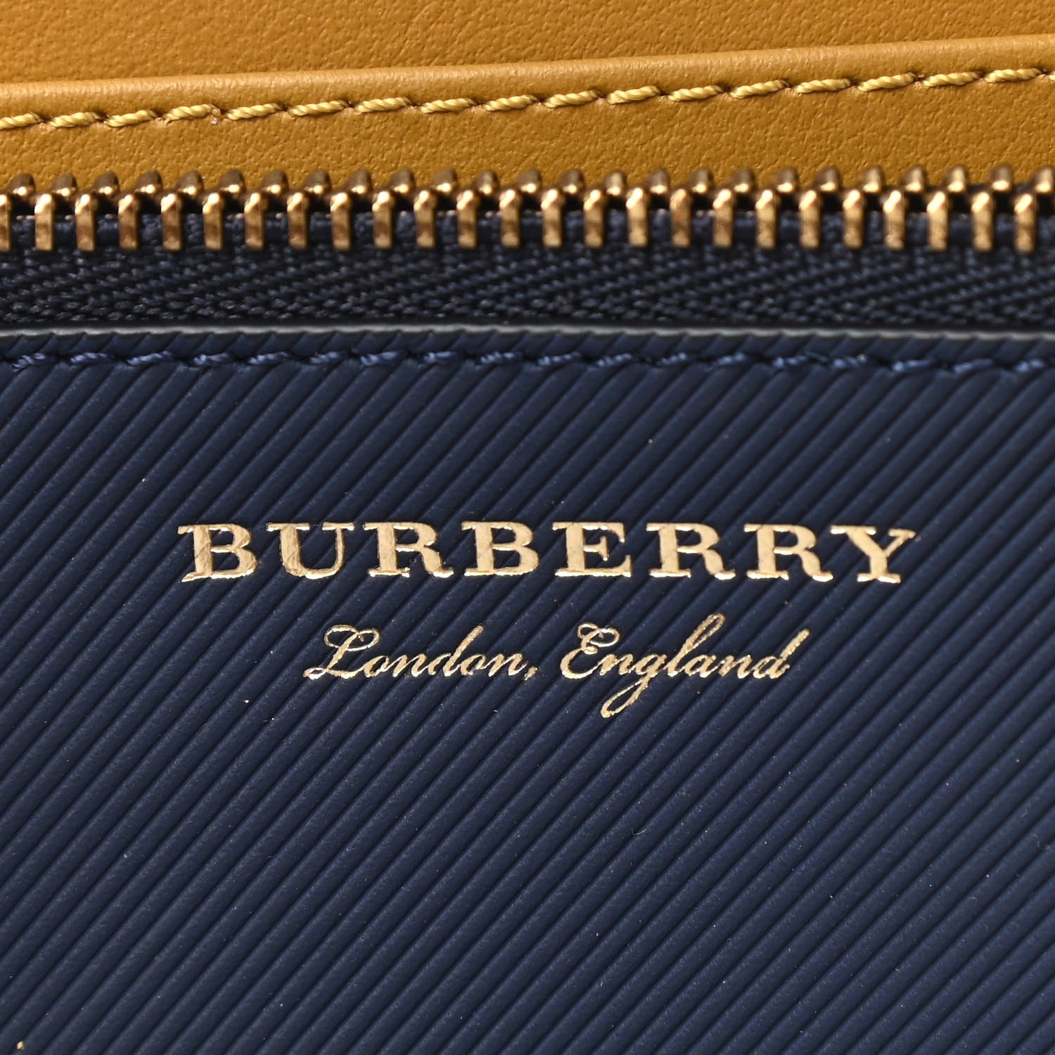 Burberry Trench Calfskin Elmore Zip Around Wallet Ink Ochre 6 of 7