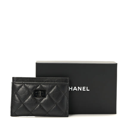 Chanel Aged Calfskin Quilted Reissue Card Holder So Black 10 of 10