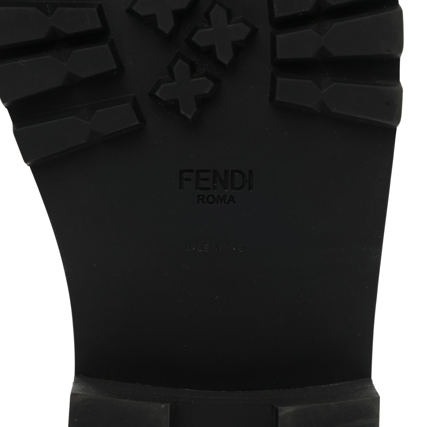 Fendi Calfskin FFreedom Platform Biker Boots 36.5 Black 6 of 8