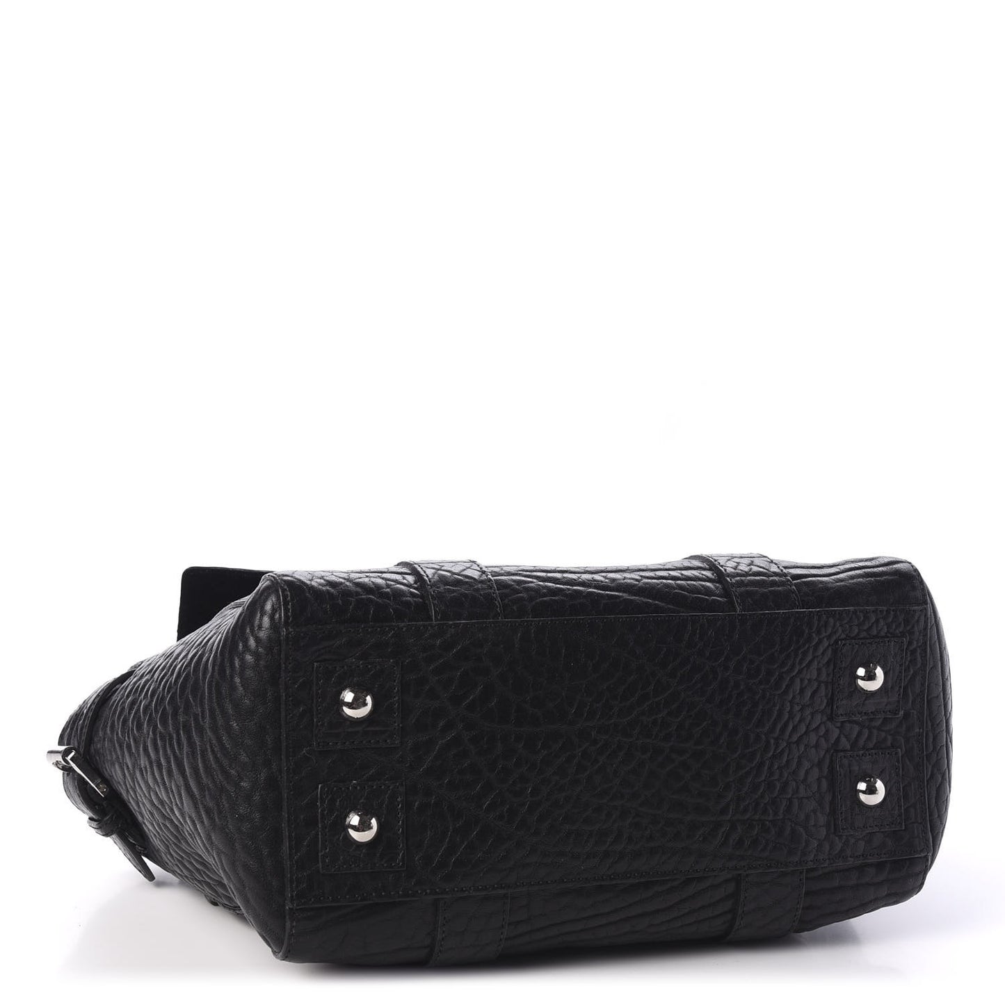 Shrunken Calfskin Mini Bayswater Buckle Black