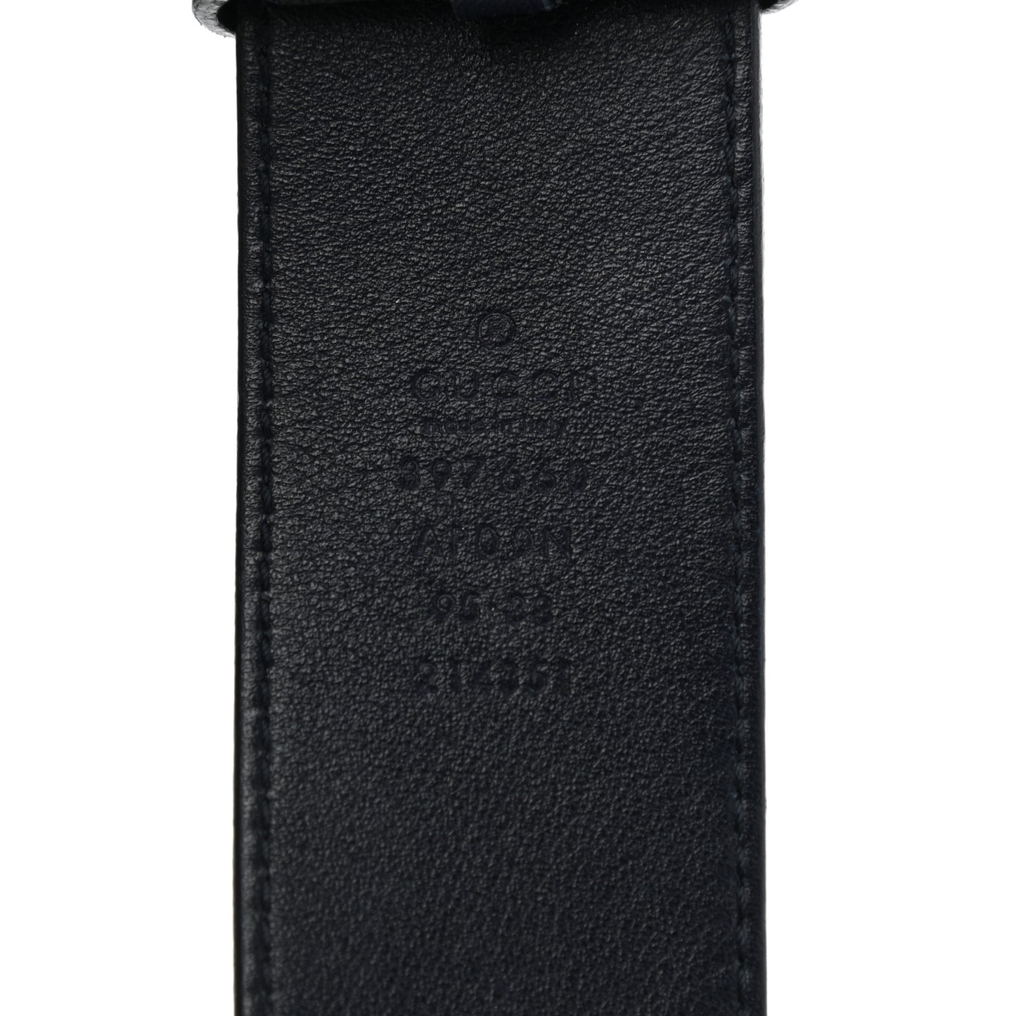 Moon Calfskin Nickel Double G 40mm Belt 95 38 Blue