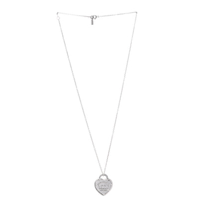 Tiffany Sterling Silver Return To Tiffany Love Pendant Necklace 3 of 6
