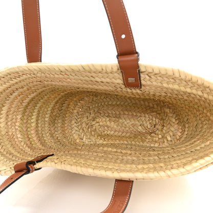 Loewe Raffia Basket Tote Bag Natural Tan 5 of 10