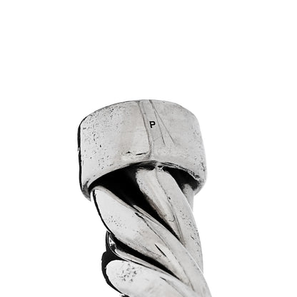 David Yurman Sterling Silver Onyx 6mm Cable Classic Cuff Bracelet 4 of 4