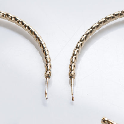 Chanel CC Hoop Earrings Gold 4 of 4