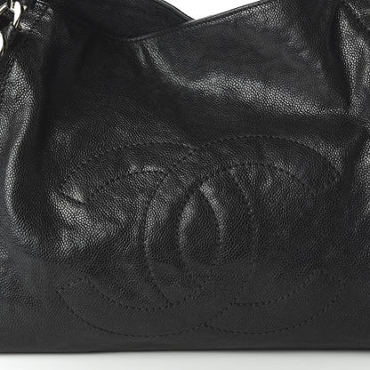 Chanel Glazed Caviar East West Modern Chain Tote Black 11 of 11