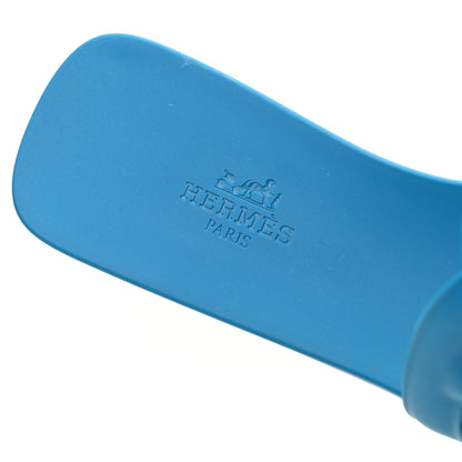 Hermes Rubber Aloha Sandals 37 Bleu Vif 6 of 8