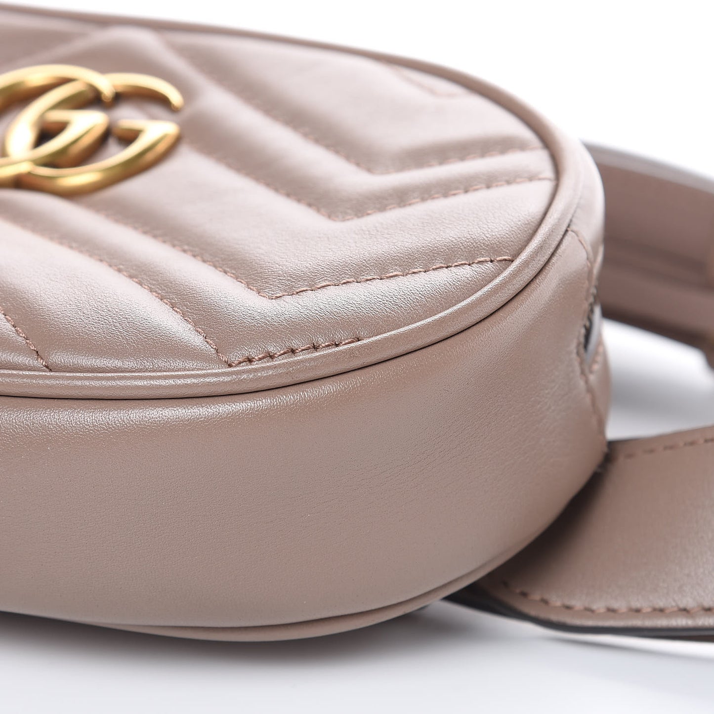 Calfskin Matelasse GG Marmont Belt Bag 85 34 Porcelain Rose