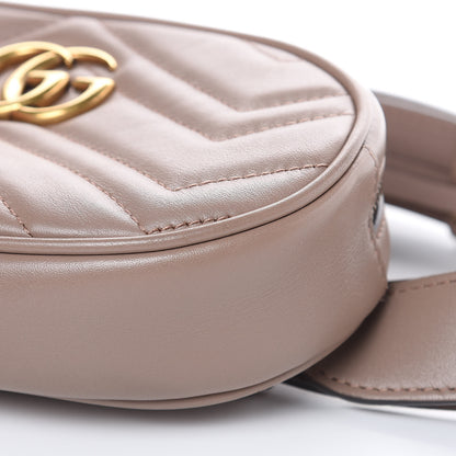 Gucci Calfskin Matelasse GG Marmont Belt Bag 85 34 Porcelain Rose 9 of 13