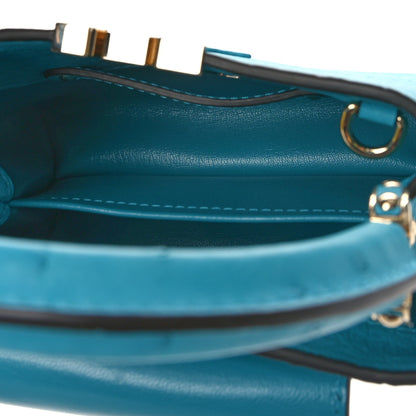 Louis Vuitton Ostrich Capucines Mini Candy Blue 5 of 9