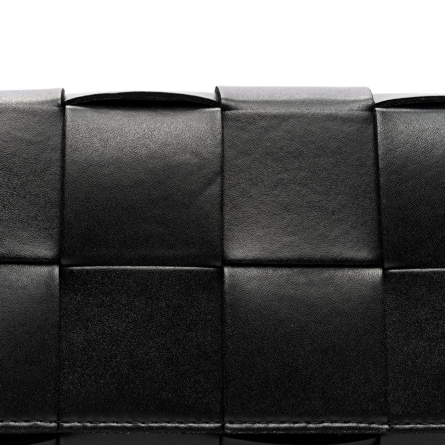 Nappa Maxi Intreccio The Belt Cassette Bag Black