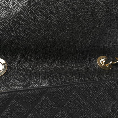 Chanel Caviar Quilted Jumbo Single Flap Black 11 of 12