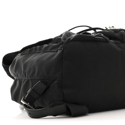 Prada Nylon Vela Saffiano Medium Backpack Black 9 of 12
