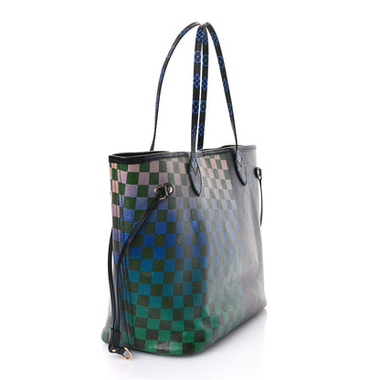 Louis Vuitton Damier Race Neverfull MM Noir Rouge 4 of 13