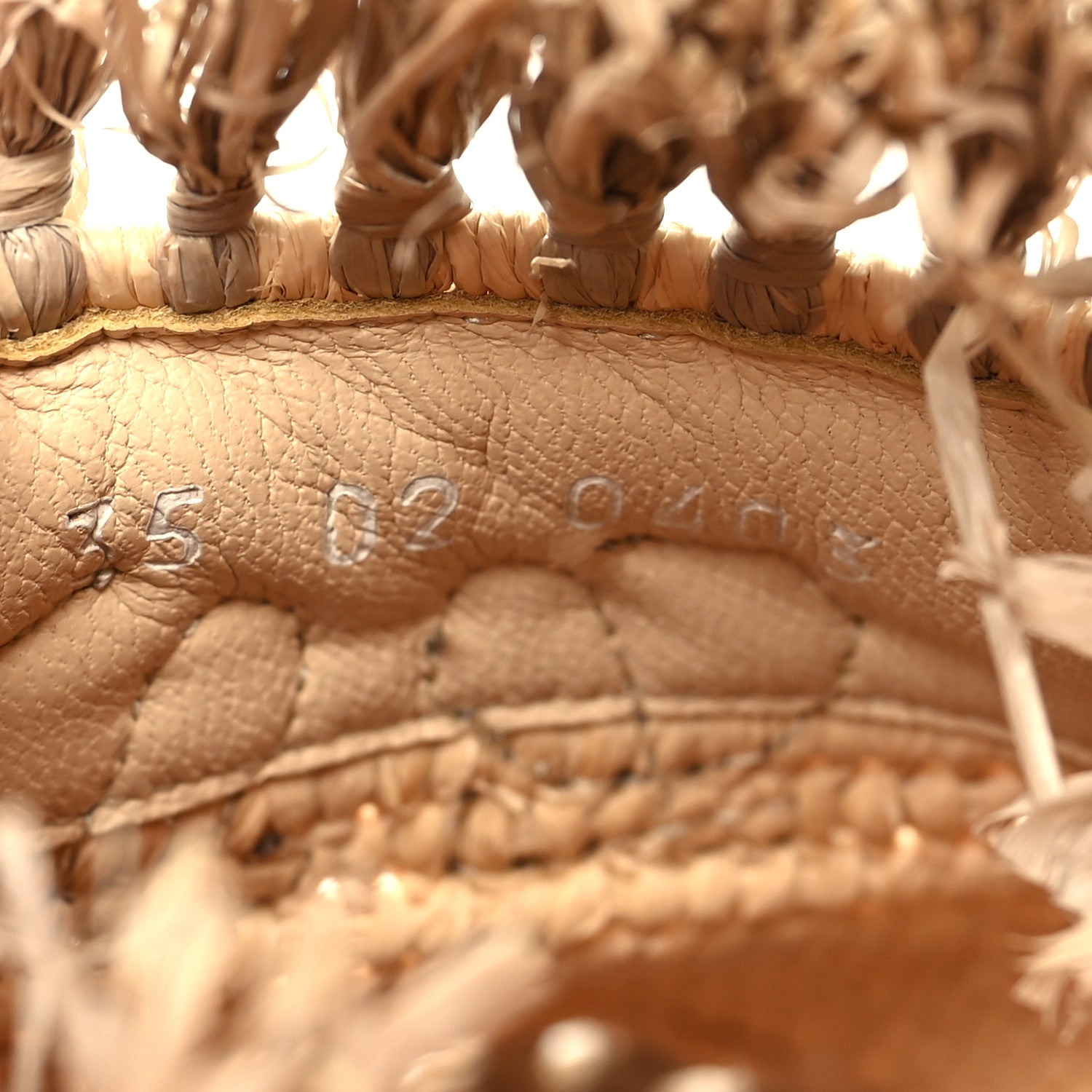 Loewe Raffia Fringe Mule Sandals 35 Beige 6 of 8