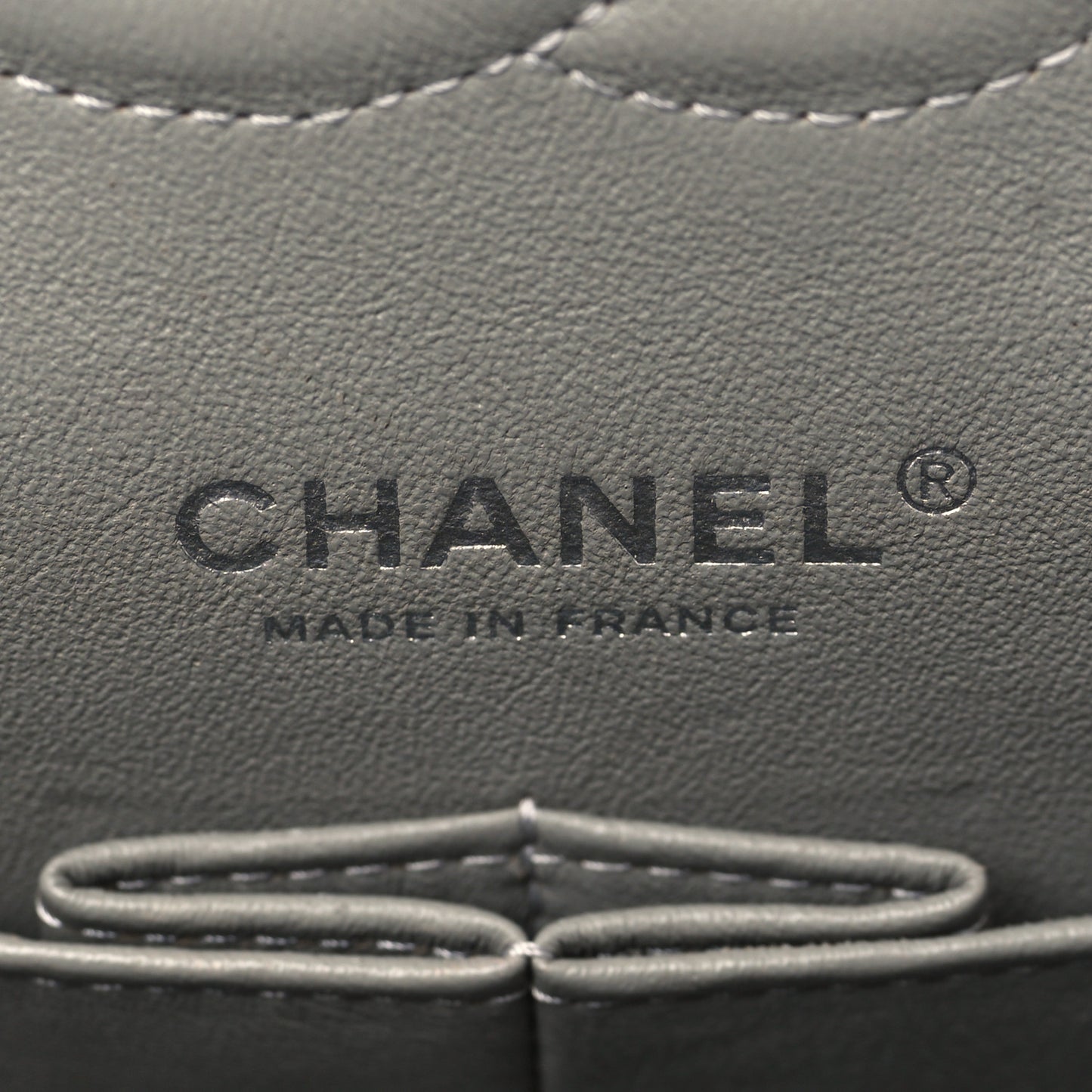 Caviar Quilted Medium Double Flap Grey