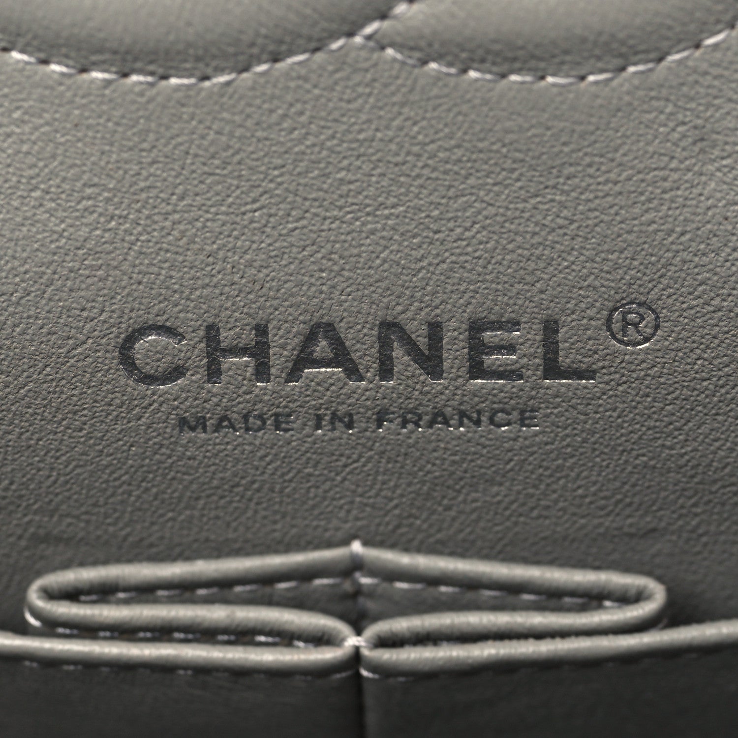 Chanel Caviar Quilted Medium Double Flap Grey 6 of 9