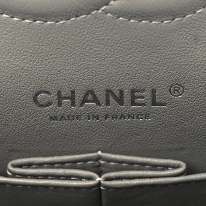 Chanel Caviar Quilted Medium Double Flap Grey 6 of 9