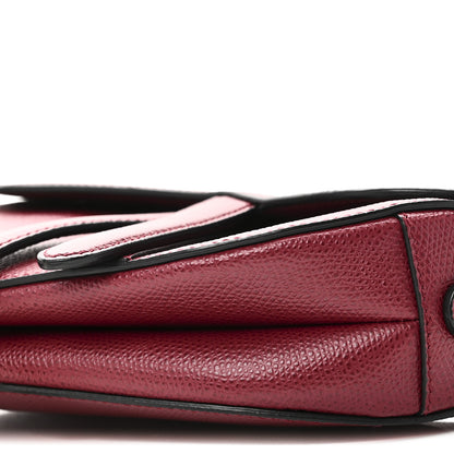 Christian Dior Grained Calfskin Mini Saddle Bag Red 9 of 9