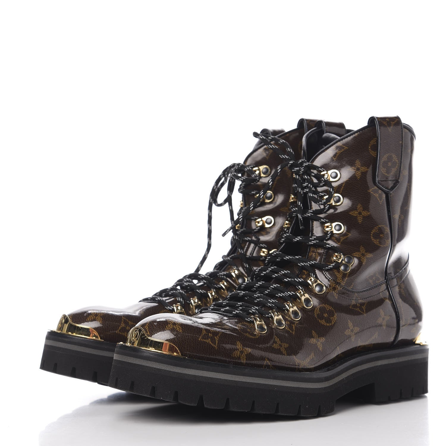 Louis Vuitton Monogram Glaze Mens Outland Ankle Boots 10 Ebene 2 of 7