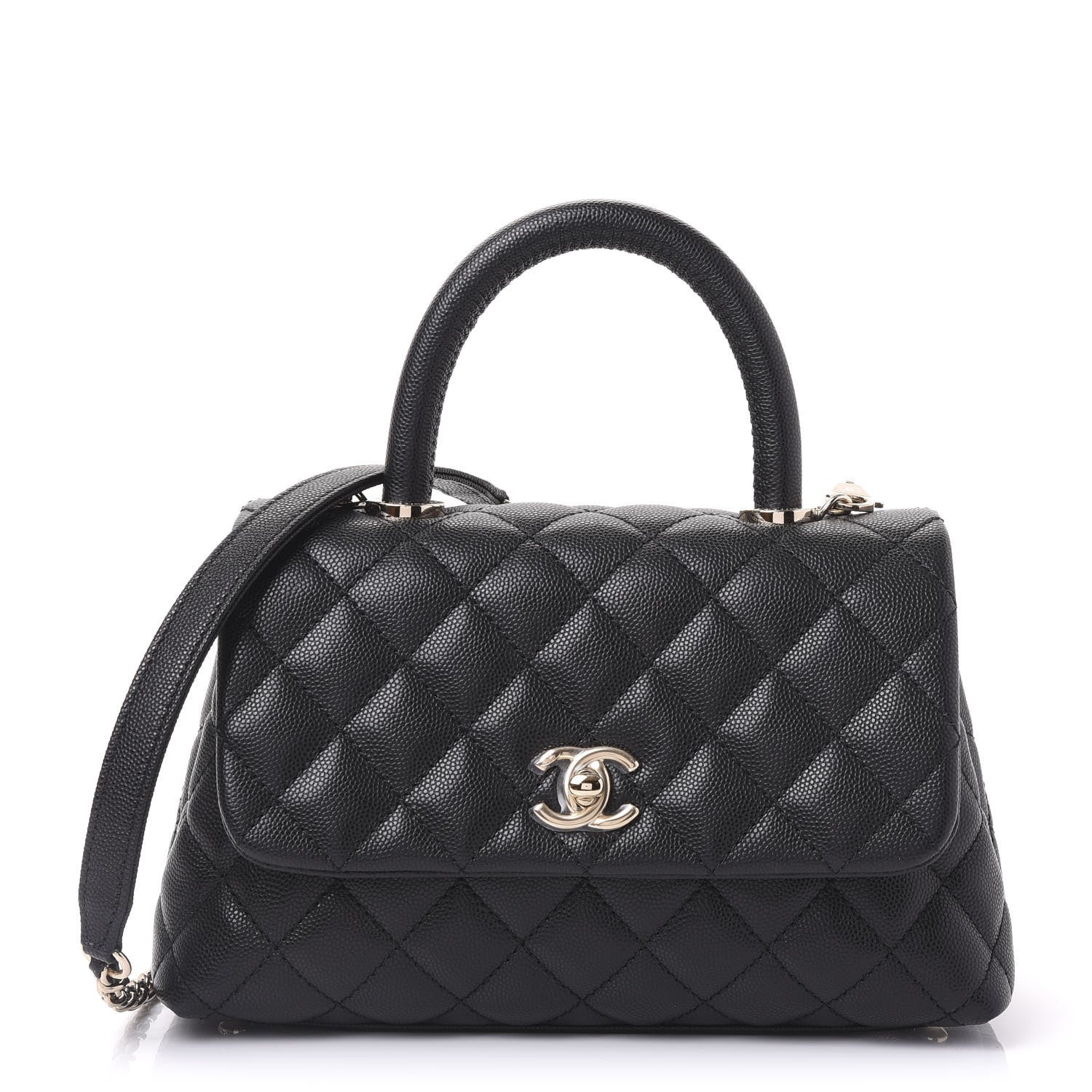Chanel Caviar Quilted Mini Coco Handle Flap Black 1 of 10