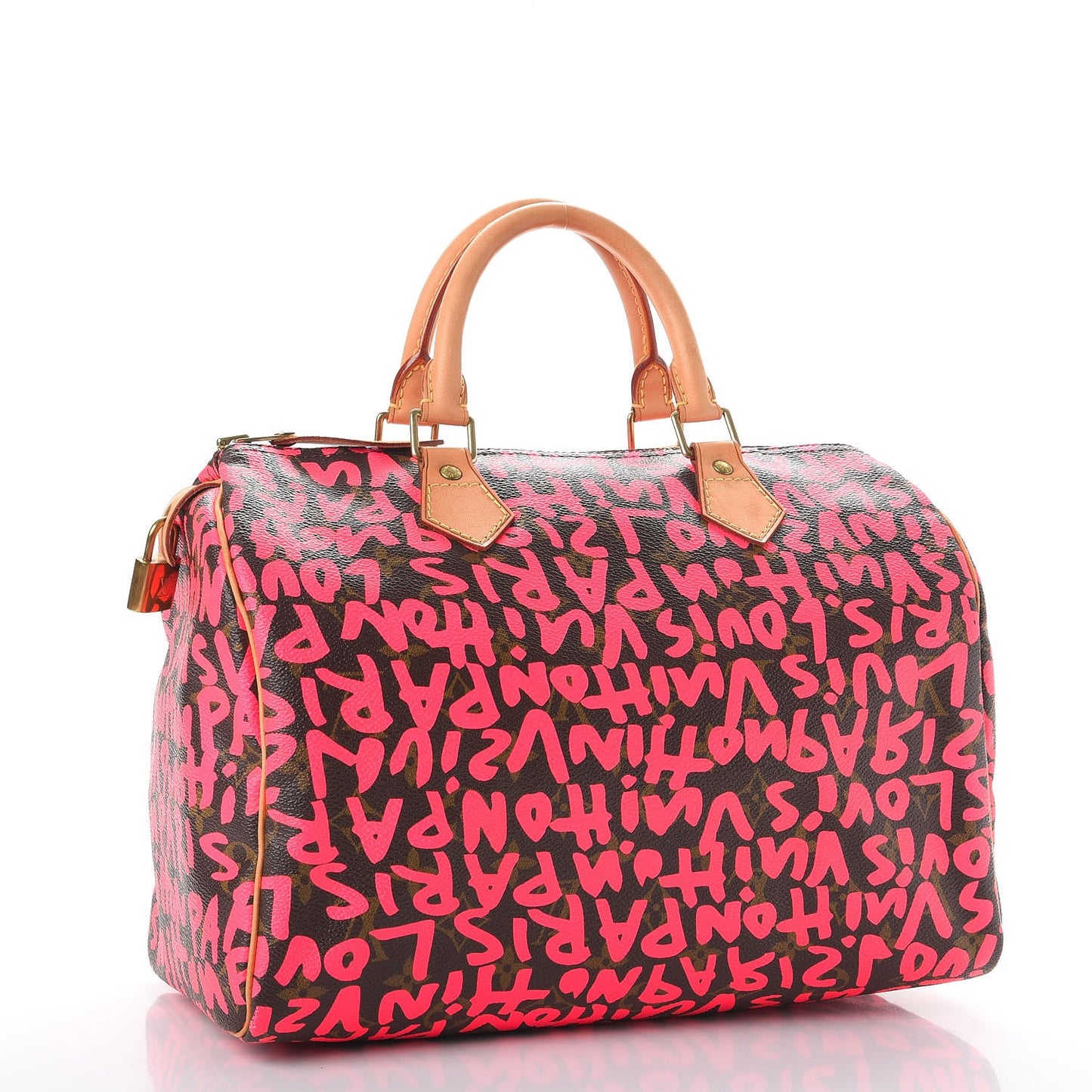 Monogram Graffiti Speedy 30 Fuchsia