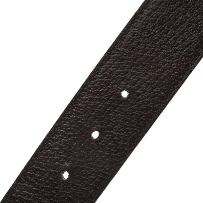 Gucci Calfskin Web Interlocking G Belt 85 34 Dark Brown 4 of 5