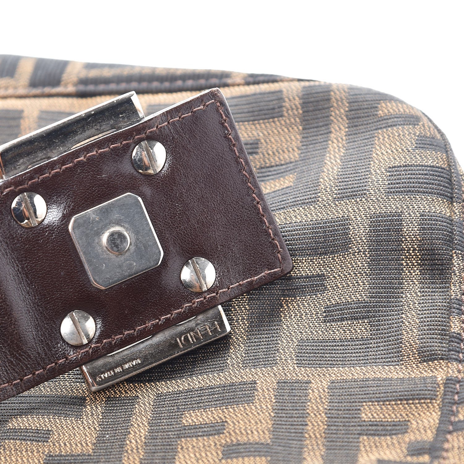 Fendi Zucca Shoulder Bag Tobacco 7 of 7
