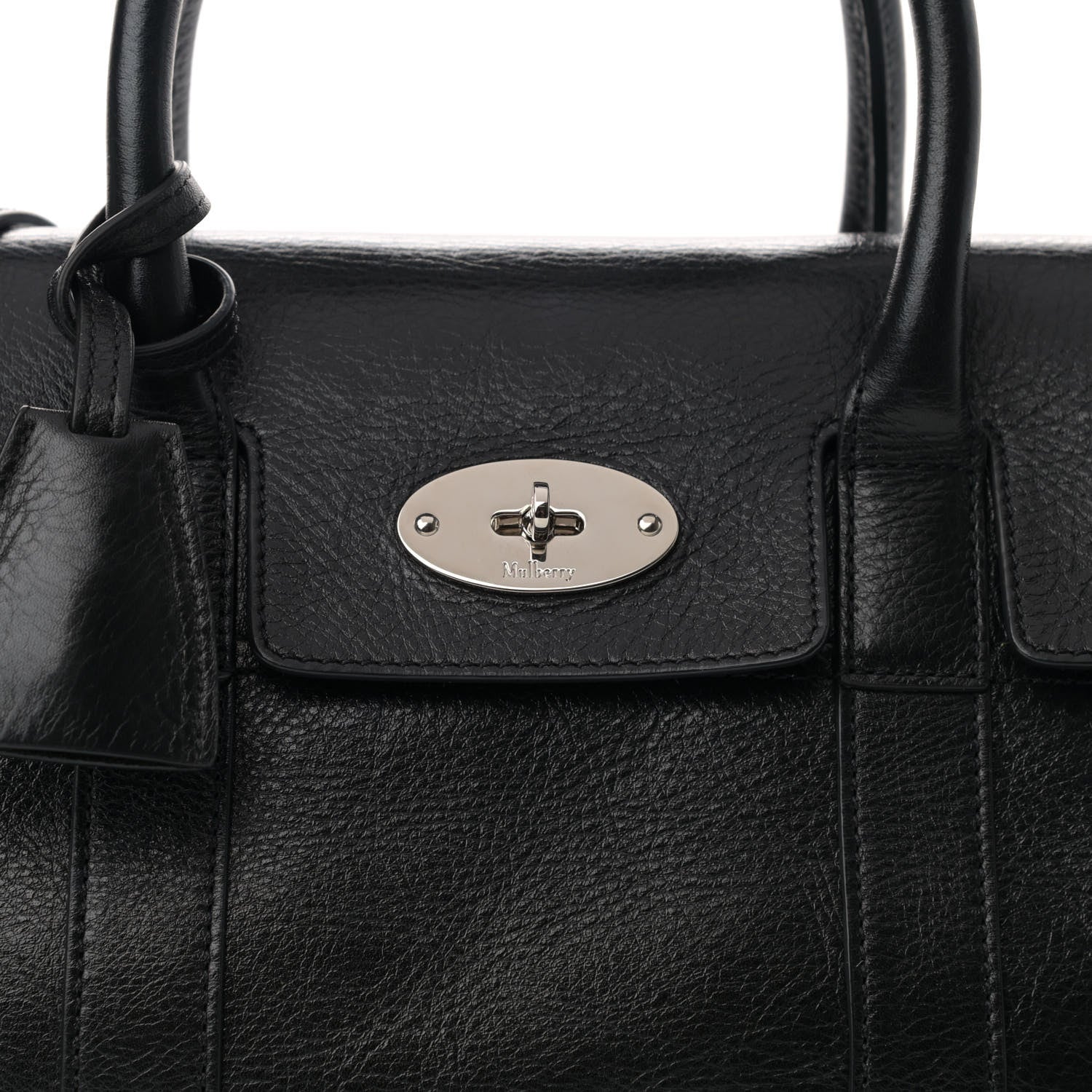 Mulberry Natural Vegetable Tanned Small Bayswater Black 8 of 10
