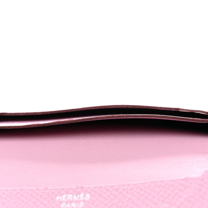 Hermes Epsom Bearn Card Holder Wallet Mauve Sylvestre 7 of 7