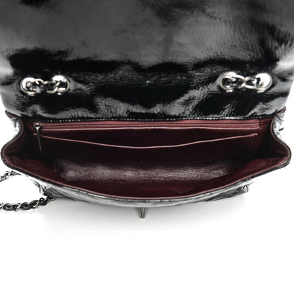 Chanel Distressed Patent Quilted Jumbo Single Flap Black 5 of 7
