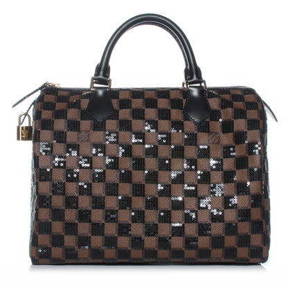Louis Vuitton Damier Paillettes Speedy 30 Black 1 of 8
