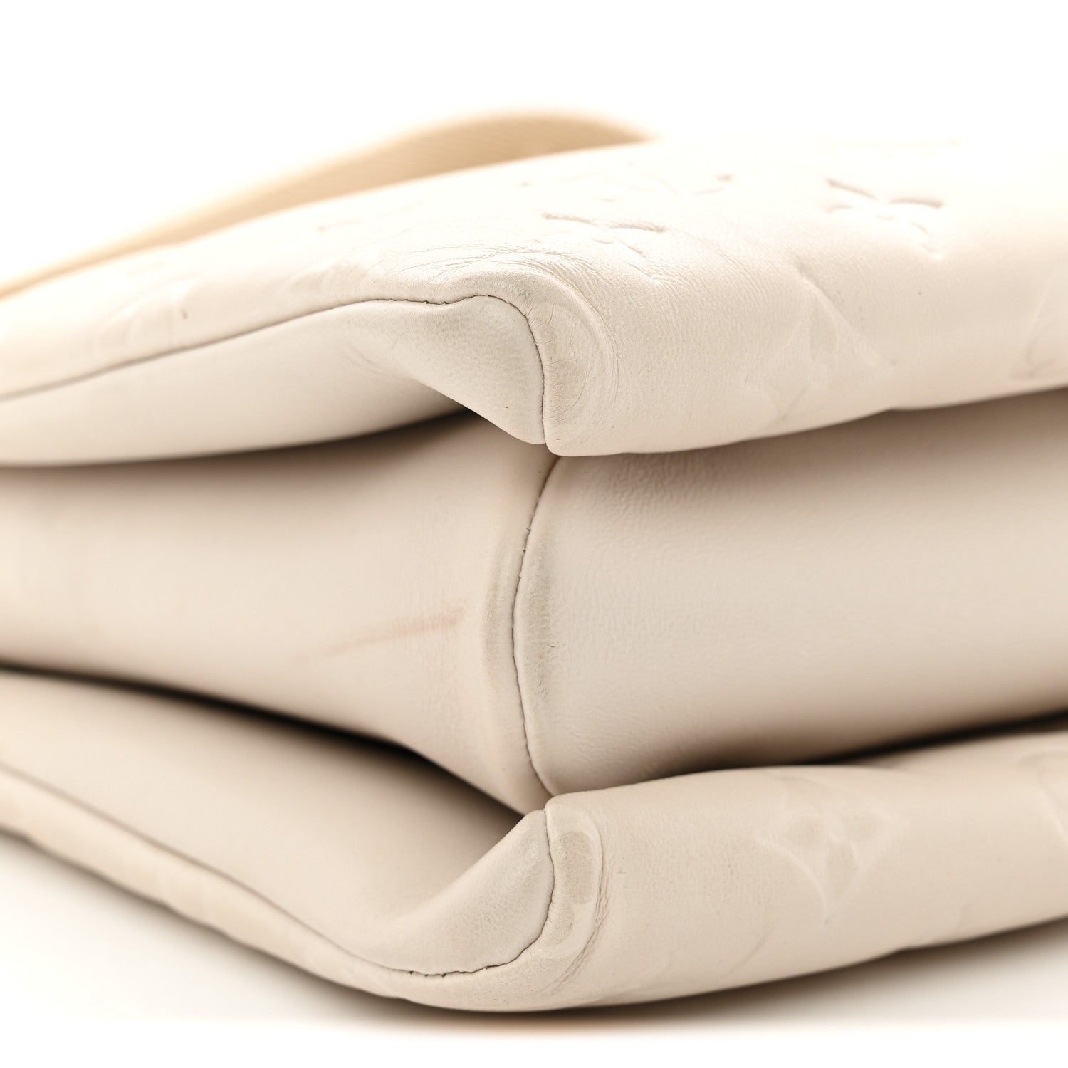 Louis Vuitton Lambskin Embossed Monogram Coussin PM Beige Cream 8 of 10